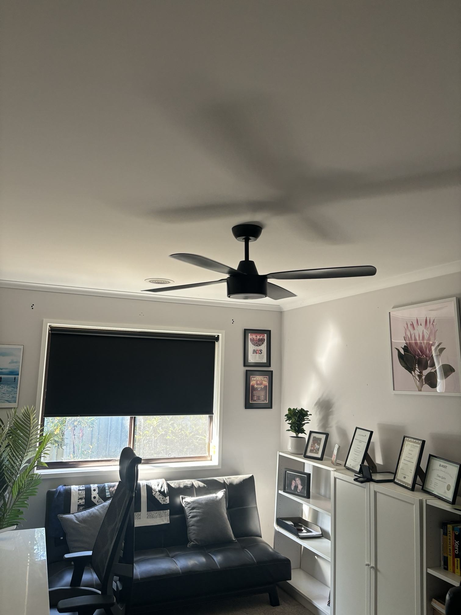Ceiling fan installation in a residence in Canberra