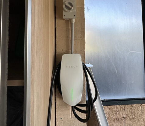 EV Tesla Wall Charger installation in a home in Canberra